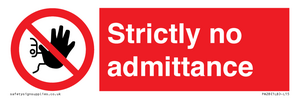 strictly no admittance